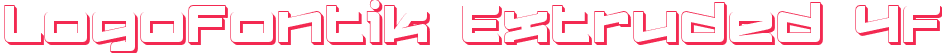 Logofontik Extruded 4F
